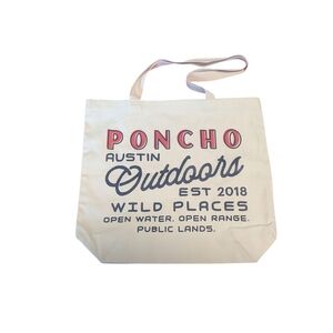 Poncho Austin Outdoors Canvas Tote Bag Wild Places NEW